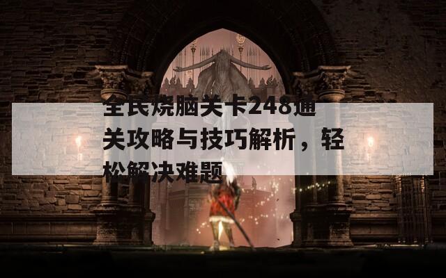 全民烧脑关卡248通关攻略与技巧解析，轻松解决难题