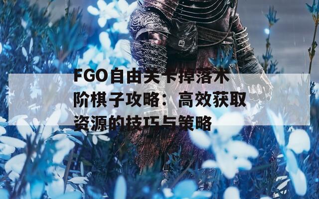 FGO自由关卡掉落术阶棋子攻略：高效获取资源的技巧与策略