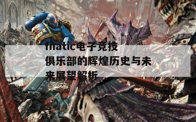 fnatic电子竞技俱乐部的辉煌历史与未来展望解析