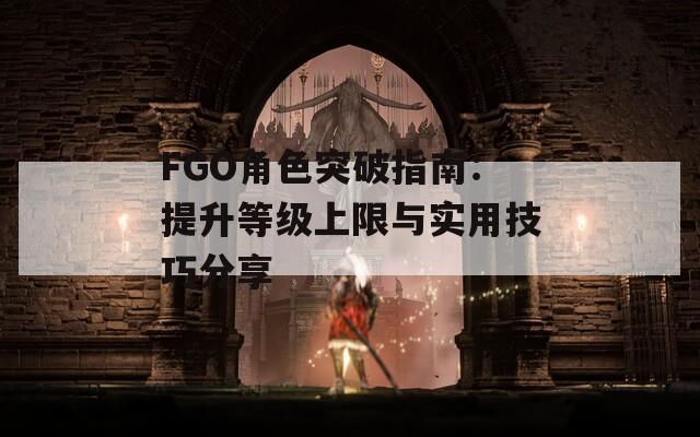 FGO角色突破指南：提升等级上限与实用技巧分享