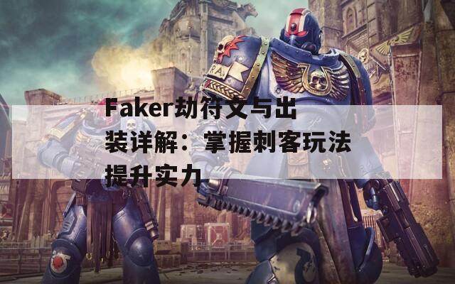 Faker劫符文与出装详解：掌握刺客玩法提升实力