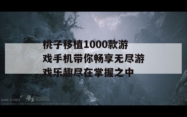 桃子移植1000款游戏手机带你畅享无尽游戏乐趣尽在掌握之中