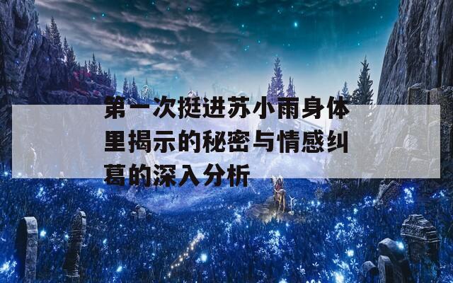 第一次挺进苏小雨身体里揭示的秘密与情感纠葛的深入分析