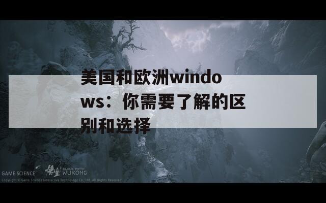 美国和欧洲windows：你需要了解的区别和选择