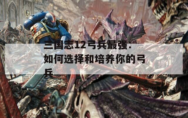 三国志12弓兵最强：如何选择和培养你的弓兵