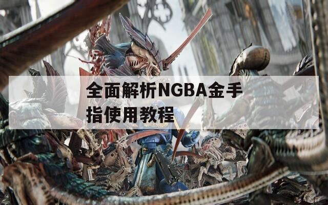 全面解析NGBA金手指使用教程