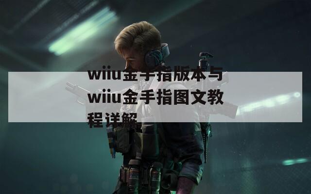 wiiu金手指版本与wiiu金手指图文教程详解