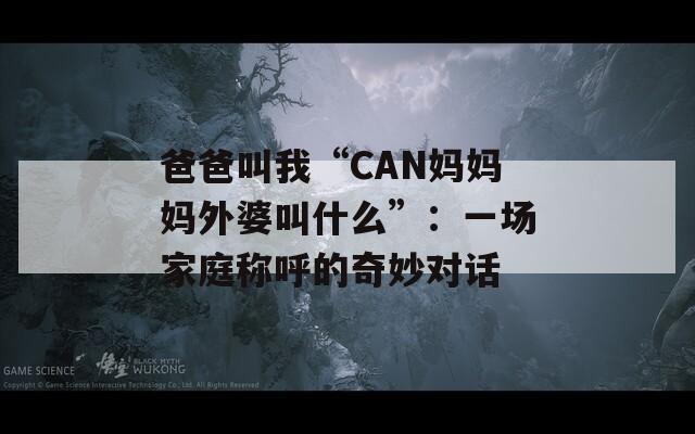 爸爸叫我“CAN妈妈妈外婆叫什么”：一场家庭称呼的奇妙对话