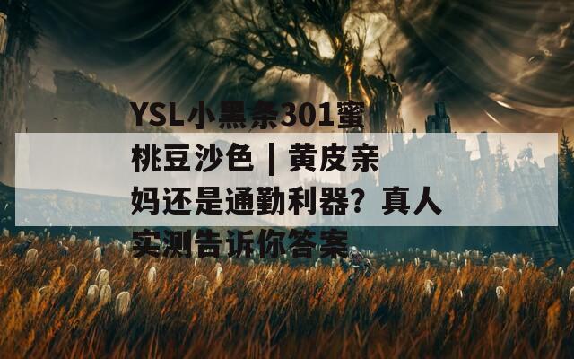 YSL小黑条301蜜桃豆沙色 | 黄皮亲妈还是通勤利器？真人实测告诉你答案