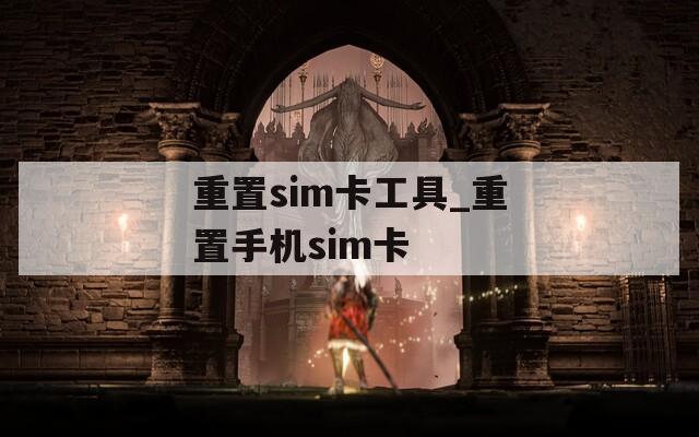 重置sim卡工具_重置手机sim卡