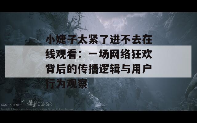 小婕子太紧了进不去在线观看：一场网络狂欢背后的传播逻辑与用户行为观察