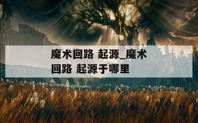 魔术回路 起源_魔术回路 起源于哪里