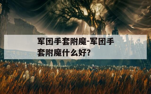 军团手套附魔-军团手套附魔什么好？